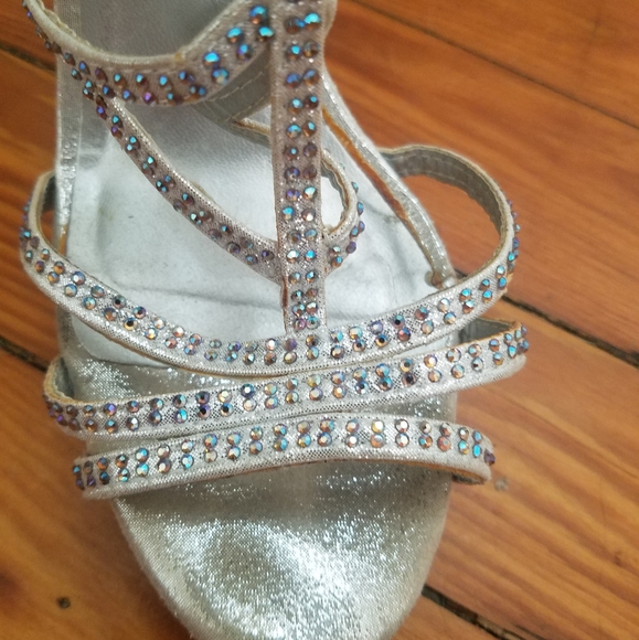 Call It Spring Silver Rhinestone Heels - Picture 4 of 4